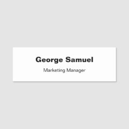 Nome de etiqueta Clássico de Funcionário Empresari