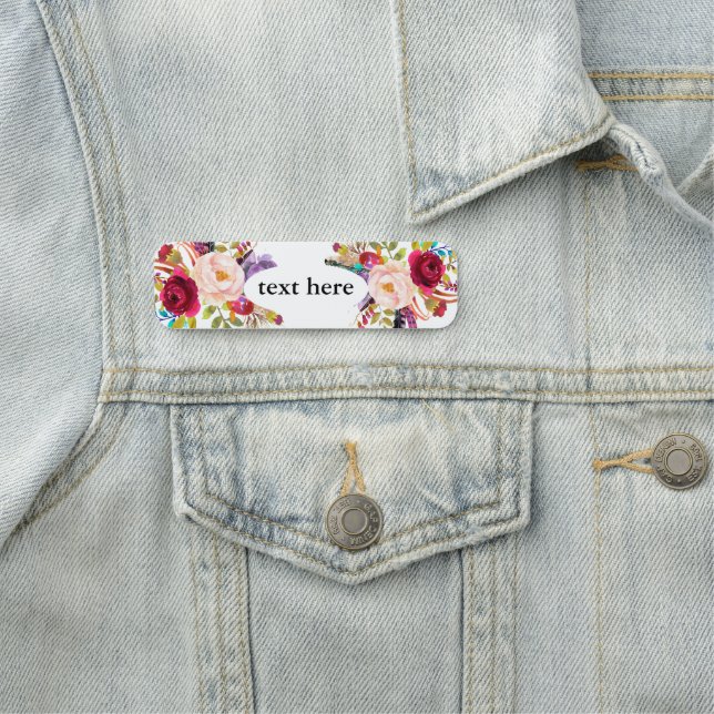 nome de etiqueta Clássico do Boho floral (In Situ)