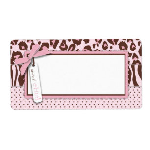 Nome de etiqueta da menina da chita