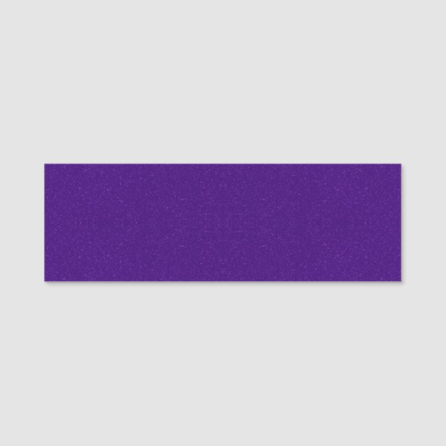Nome de etiqueta de brilho roxo personalizado (Frente)