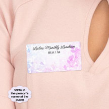 Nome de etiqueta de Etiqueta de Borda Floral de Co