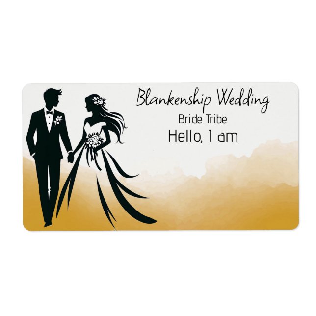 Nome de etiqueta de Etiqueta de Fundo do Abstrato  (Frente)