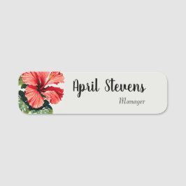 Nome de etiqueta de Hibiscus