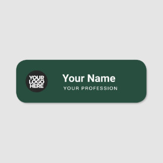 Nome de etiqueta de pino verde escuro ou magnético