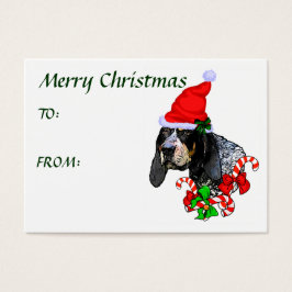 Nome de etiqueta de presentes de Natal do Bluetick