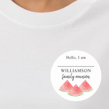 Nome de etiqueta de Reunião da Família