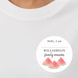 Nome de etiqueta de Reunião da Família