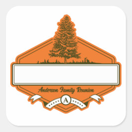 Nome de etiqueta de Reunião da Família Personaliza