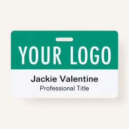 Nome de etiqueta de Trabalho Horizontal do Crachá