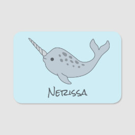 Nome de etiqueta de Tusked Narwhal