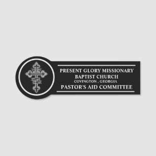Nome de etiqueta do comitê da Igreja
