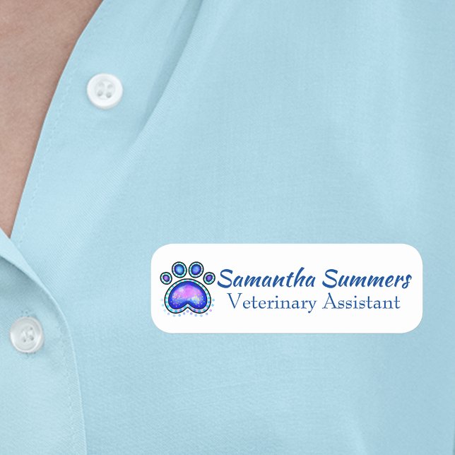 Nome de etiqueta do Groomer de Negócios Veterinári (Criador carregado)