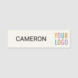 Nome de etiqueta Ecru de 3,5 polegadas com o logot