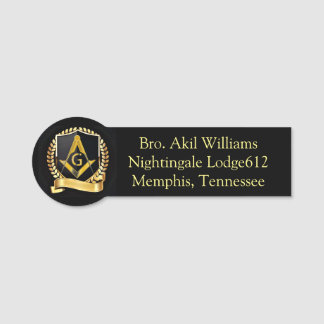 Nome de etiqueta Freemason