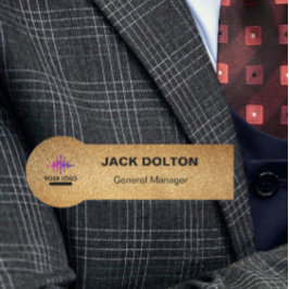 Nome de etiqueta metálico personalizado para Funci