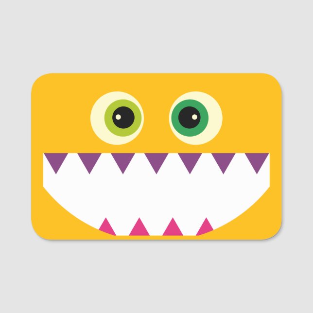 Nome de etiqueta Monster (Frente)