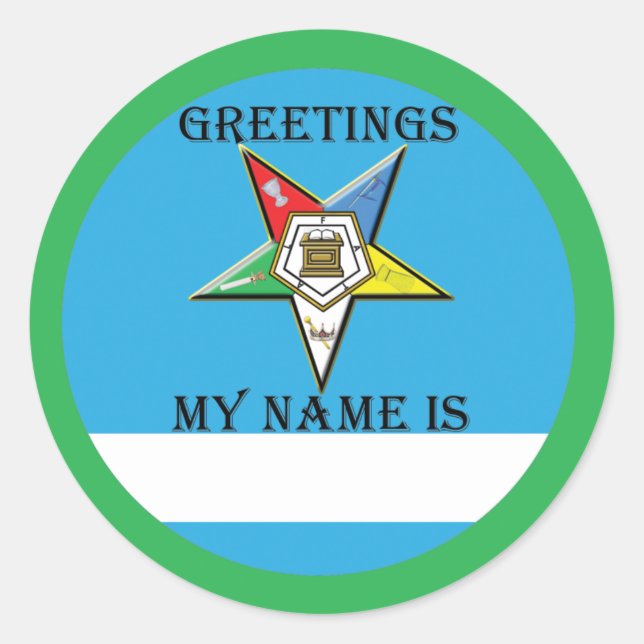 Nome de etiqueta OES (Frente)