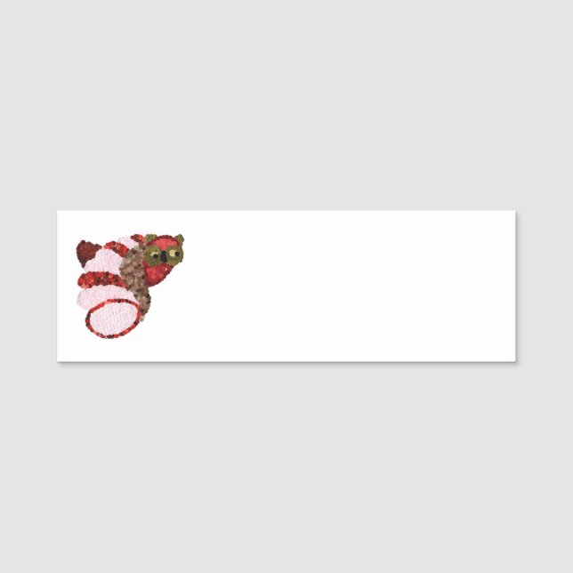 Nome de etiqueta Owl Classic (Frente)