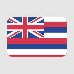 Nome de etiqueta patriótico com a bandeira de