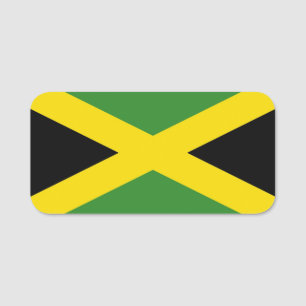 Nome de etiqueta patriótico com a bandeira de