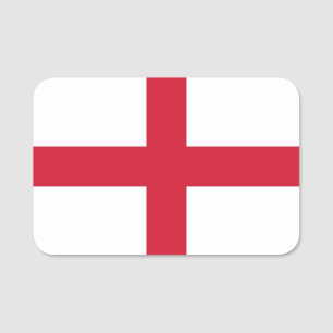 nome de etiqueta Patriótico com bandeira da Ingla