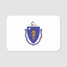 Nome de etiqueta Patriótico com bandeira de Massac