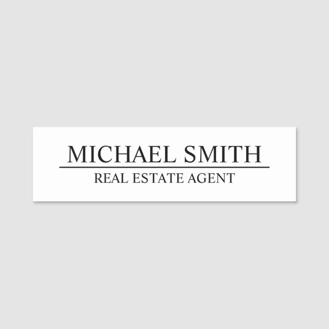 Nome de etiqueta personalizado profissional (Frente)