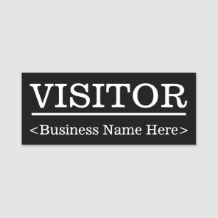 Nome de etiqueta respeitável do "VISITANTE"