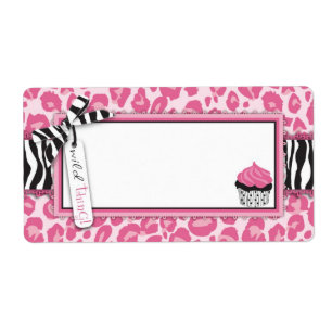 Nome de etiqueta selvagem do cupcake PC