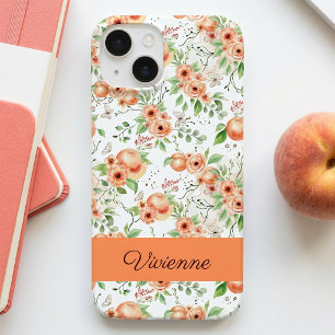 Nome de Flor Silvestre em Aquarela Coral Rosa
