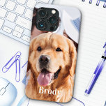 Nome de Foto Personalizado Simples<br><div class="desc">Agora você pode carregar seu melhor amigo com você aonde quer que você vá com esta capas de iphone personalizada de fotos. Esta foto com o nome personalizado design é moda, elegante, legal e fofa. Personalize com sua foto favorita e seu nome para personalizar. Perfeito para foto de cão de...</div>