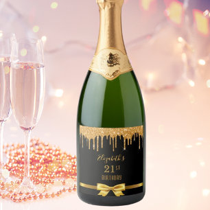 nome de gotejamento de ouro preto de aniversário 