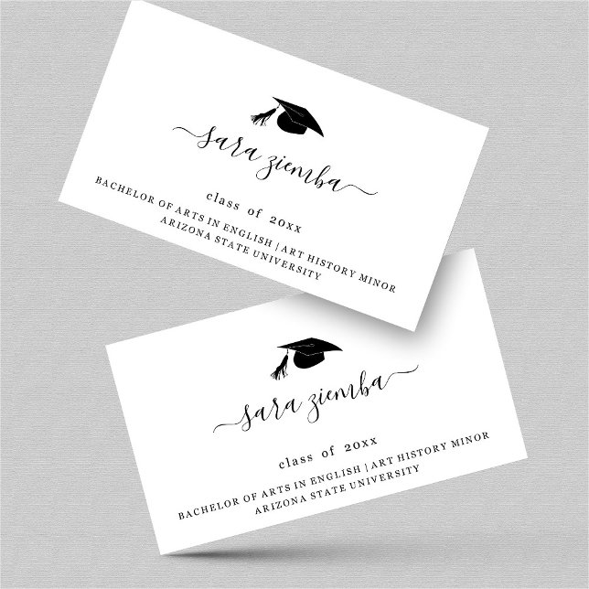 Nome de Graduação Anúncio do Formando do Cartão (Criador carregado)