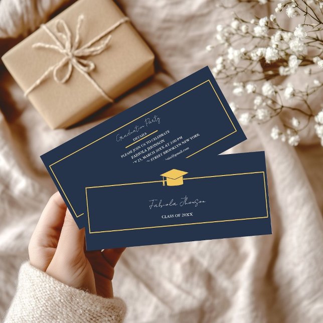 Nome de Graduação Moderna Cartão Inserir Quadro Do (Criador carregado)