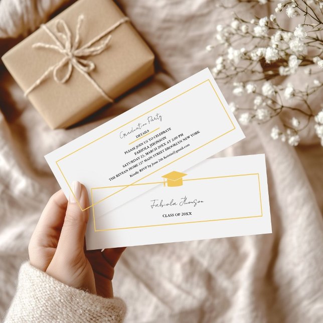 Nome de Graduação Moderna Cartão Inserir Quadro Do (Criador carregado)