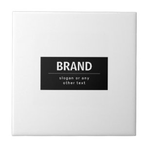Nome de Marca ou Empresa Moderno e Ousado Preto