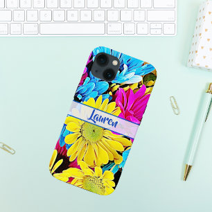Nome de margarida floral personalizada