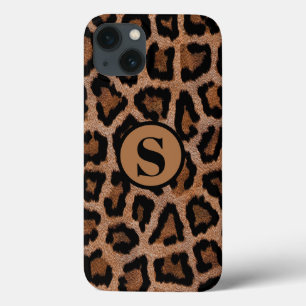 Nome de Monograma de Impressão de Animal Leopardo
