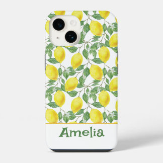 Nome de padrão amarelo limão fofo