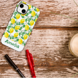 Nome de padrão amarelo limão fofo