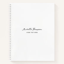 Nome de Script Branco Simples e Moderno