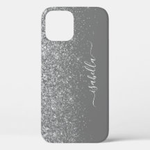 Nome de Script Elegante de Glitter de Sliver Moder