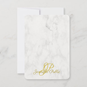 Nome de Script Manuscrito Dourado Marble Modelo