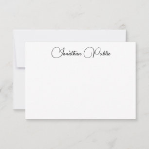 Nome de Script Manuscrito Modelo Elegant Modern