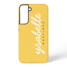 Nome de Script Simples Amarelo de Mostarda