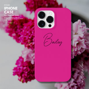 Nome de Script Simples Quente-Rosa do na moda Mode