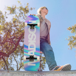Nome de skate personalizado Onda holográfica