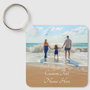 Nome de Texto de Foto Personalizado Chaveiro Fotog