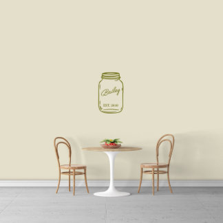 Nome Delicioso Em Mason Jar Medium Wall Decal