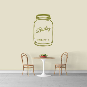 Nome Delicioso Em Mason Jar X-Large Wall Decal